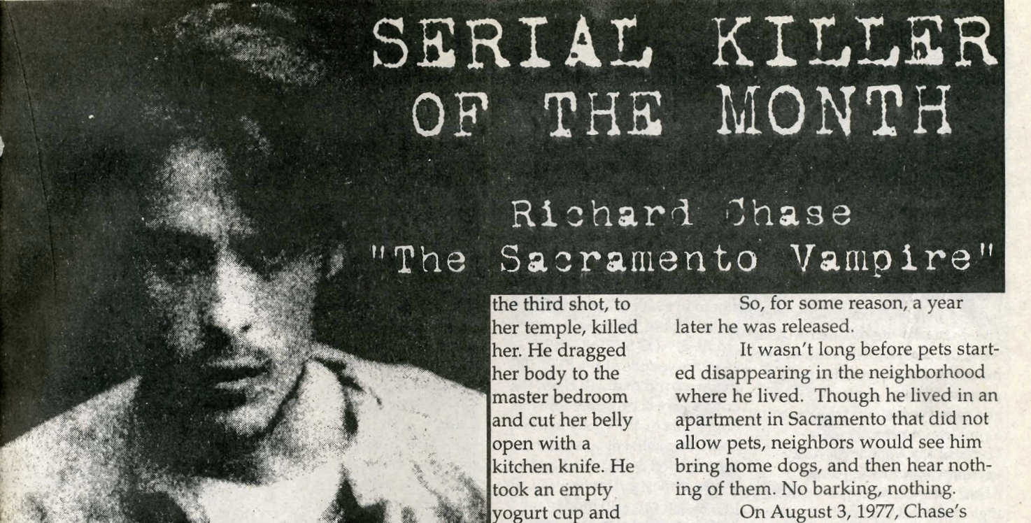 Serial Killer of the Month: Richard Chase